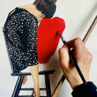 Pose, détail, 50x50 en cours