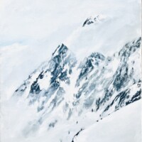 Montagne - Peinture à l'huile sur toile