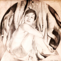 Portrait d'une femme - Graphite sur papier