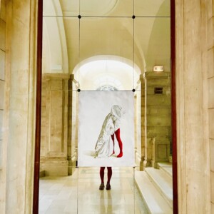 Peinture de la série Pose collants rouges Peinture de la série Pose collants rouges