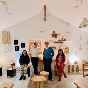 artistes exposante dans l'atelier de Catherine Waldura