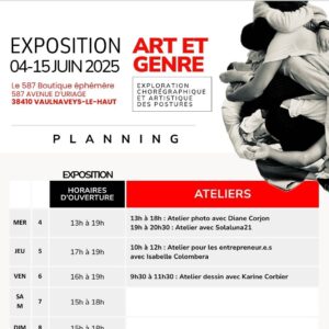 planning des ateliers